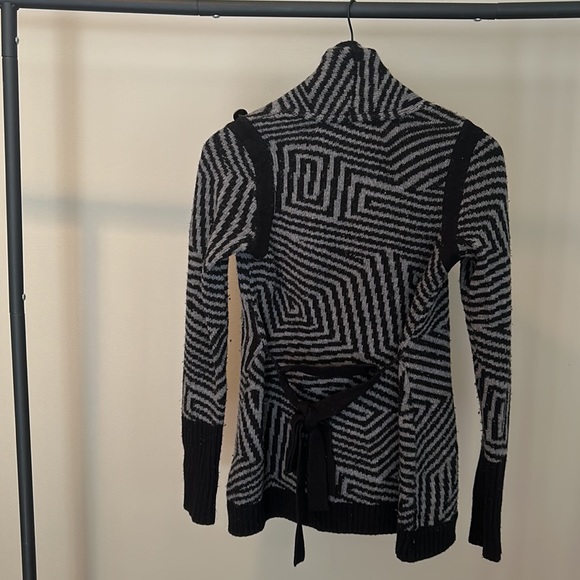 Armani Exchange belted wrap sweater - Picture 2 of 3